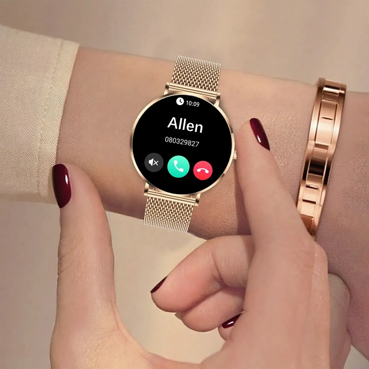 Meacode Smart Watches for Women(Or Rose)