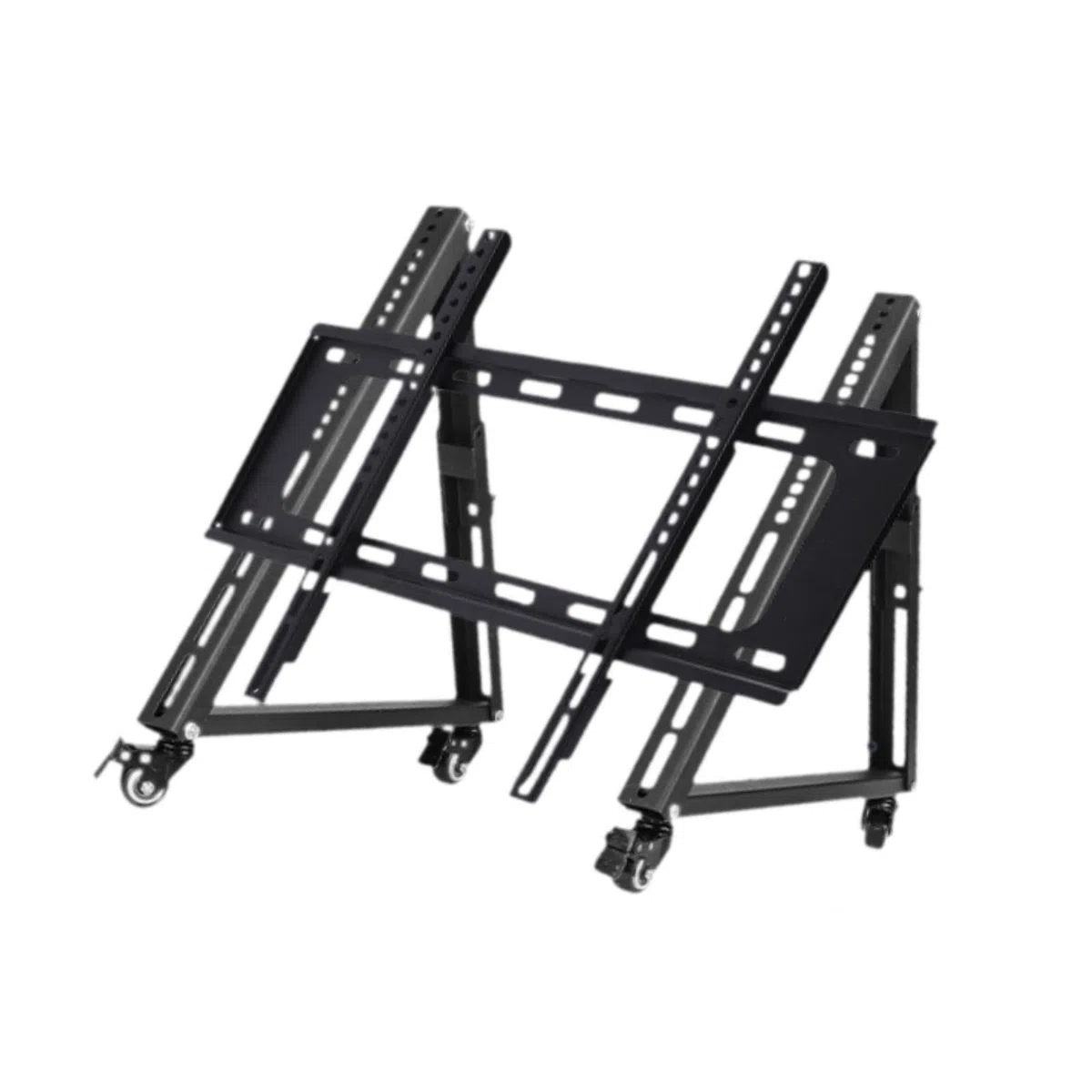 TABOJS Support TV Roulant réglable avec roulettes Profil Bas pour Une visualisation optimale Support TV Mobile Robuste pour Le Divertissement à Domicile Convient aux écrans Larges Solution