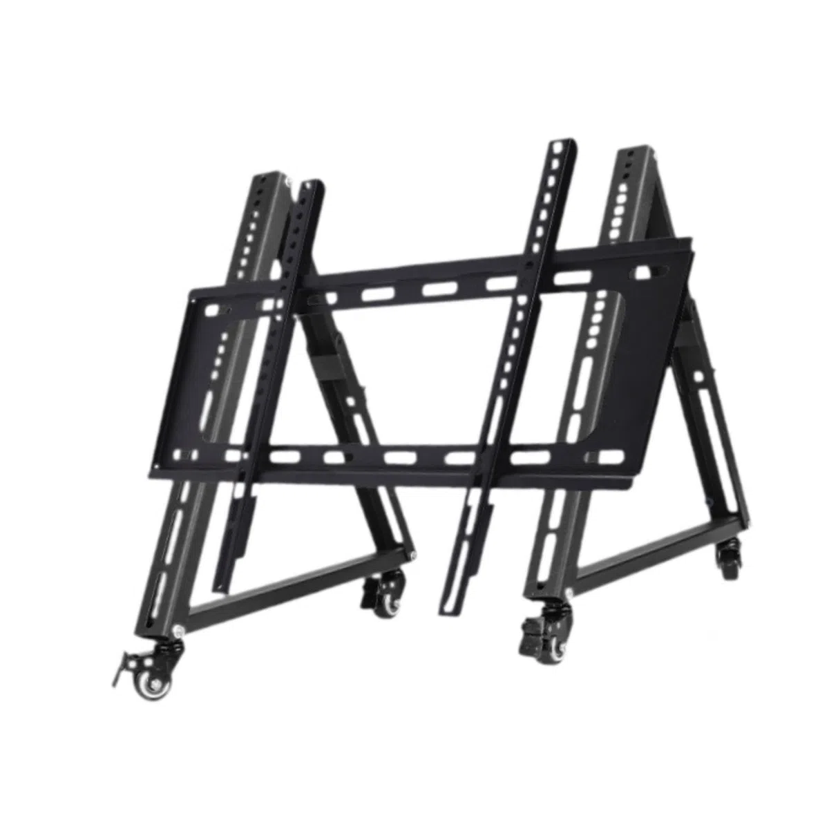 TABOJS Support TV Roulant réglable avec roulettes Profil Bas pour Une visualisation optimale Support TV Mobile Robuste pour Le Divertissement à Domicile Convient aux écrans Larges Solution