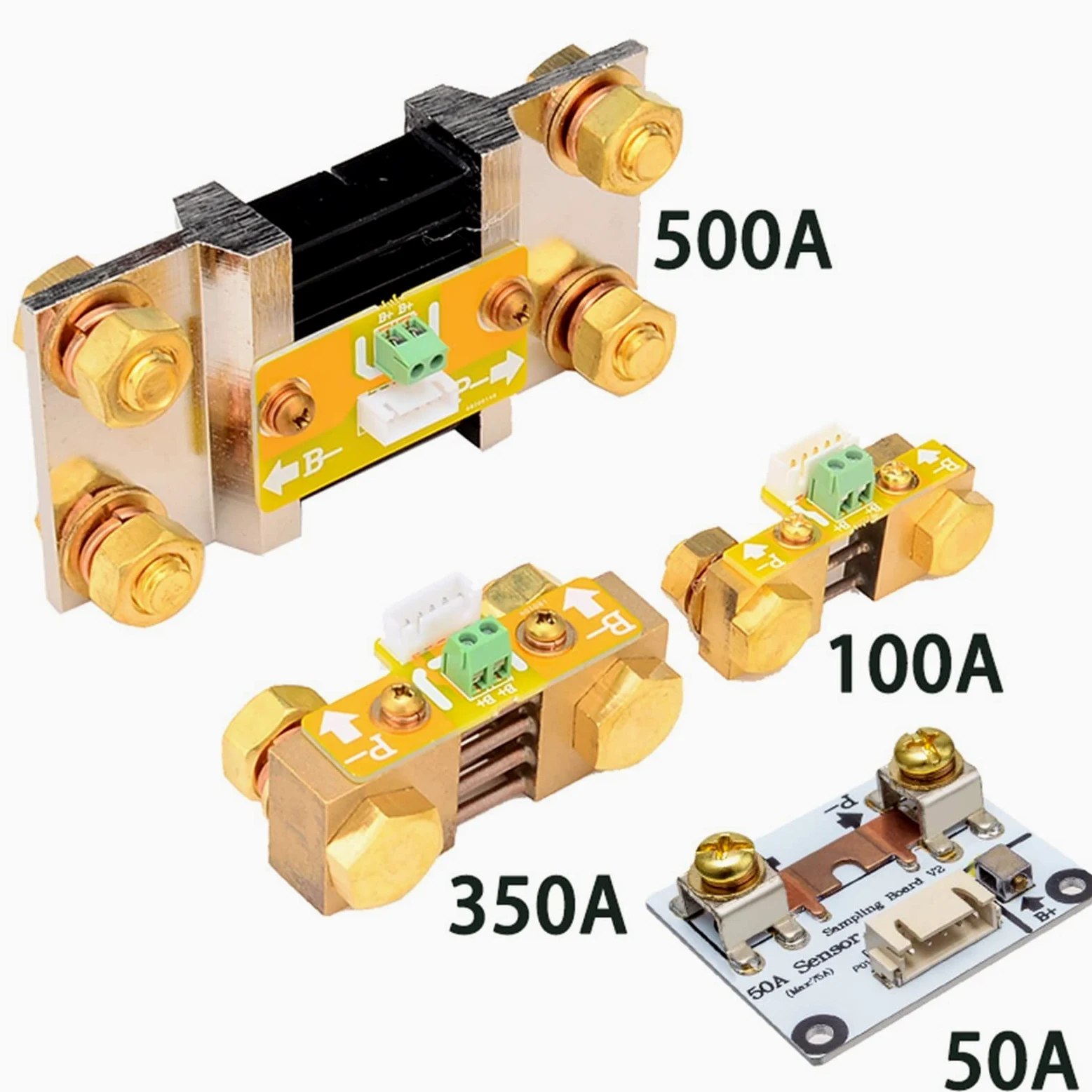 Testeur de Batterie, TF03K DC10~120V 50A 50A / 100A / 350A / 500A Pile Capacité de la Batterie Tension de la Tension Courant de Courant Couleur de Coulomb Wiht 1m(TF03K-A-500A)