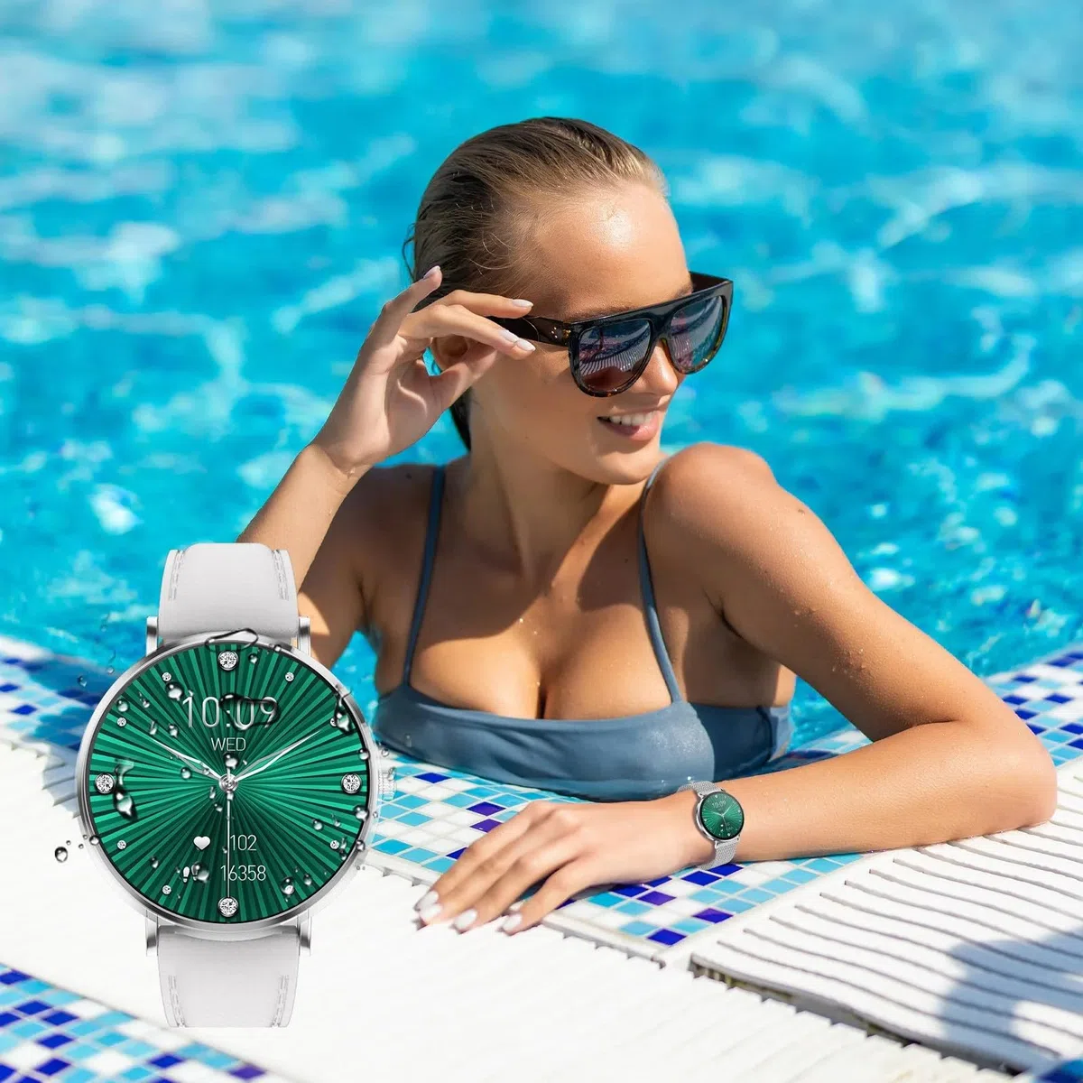 Meacode Smart Watches for Women(Or Rose)