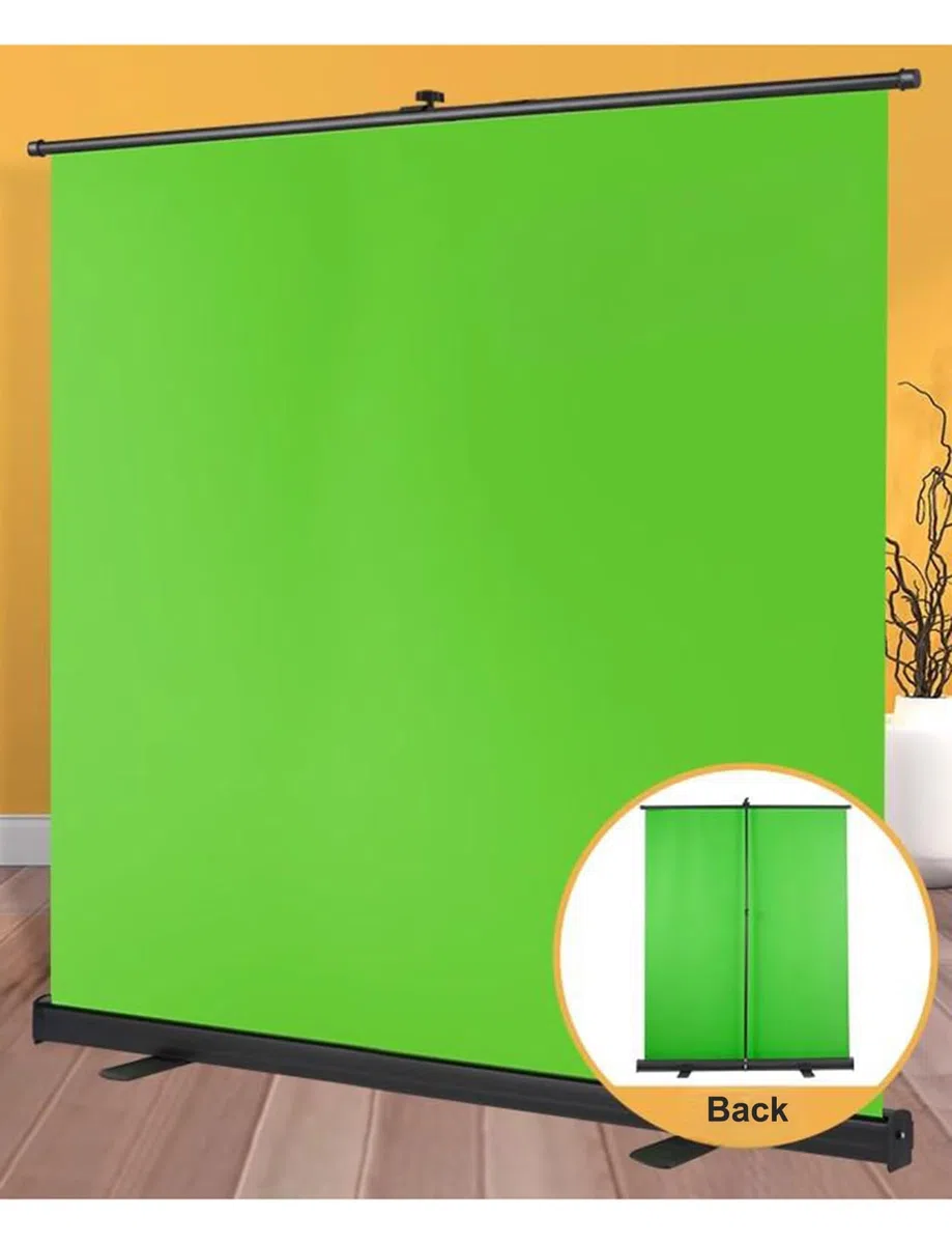Fond photographique, Kit de toile de fond verte avec support for photographie, plusieurs tailles(150x200cm/59.06x78.74in)