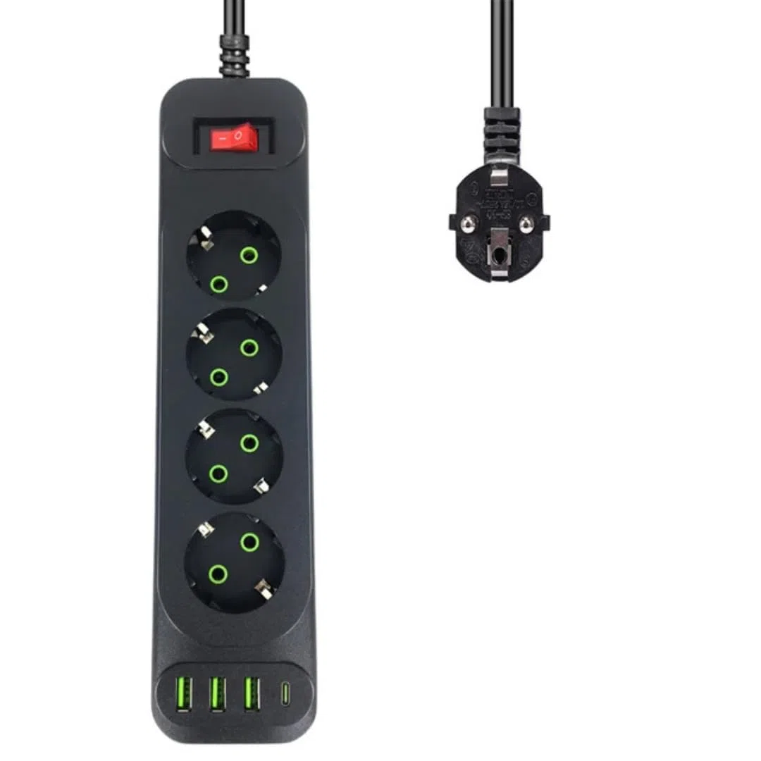 Générique Multiprise Caméra Espion 4K WiFi Noire
