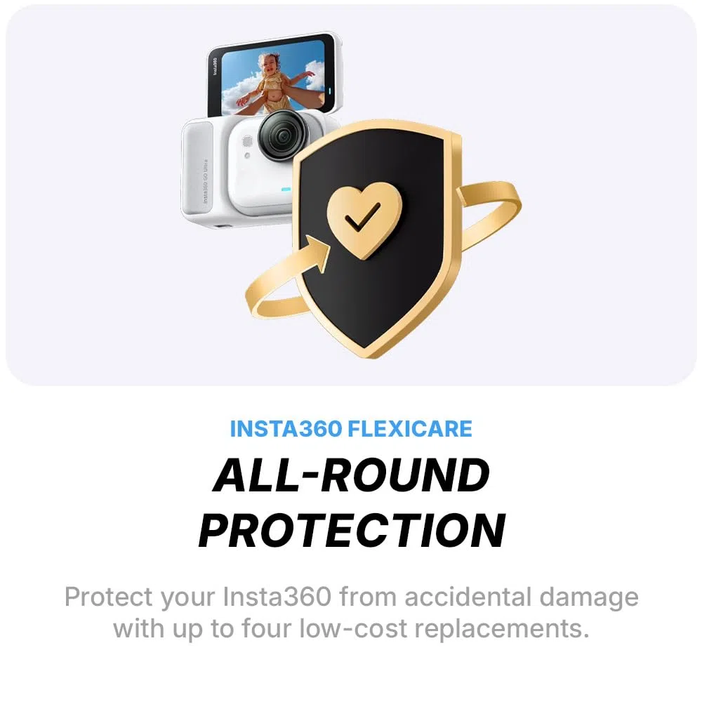 Insta360 Ensemble GO Ultra Standard (Blanc Arctique) + FlexiCare de 2 Ans