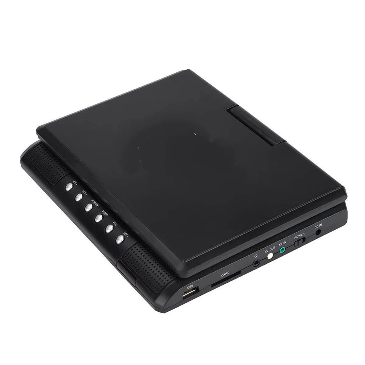 Mini Télévision TV 7.8 "Pouch Portable DVD Écran pivotant du Joueur Rechargeable la télé Chargeur de Voiture Gamepad Portable