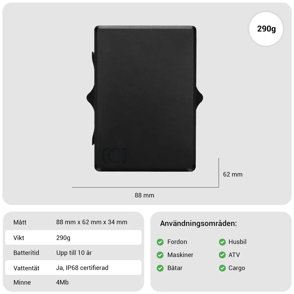 Traqueur GPS magnétique pour voiture, bateau, moto, protection antivol, suivi en temps réel avec position précise, traceur GPS MiniFinder Xtreme.