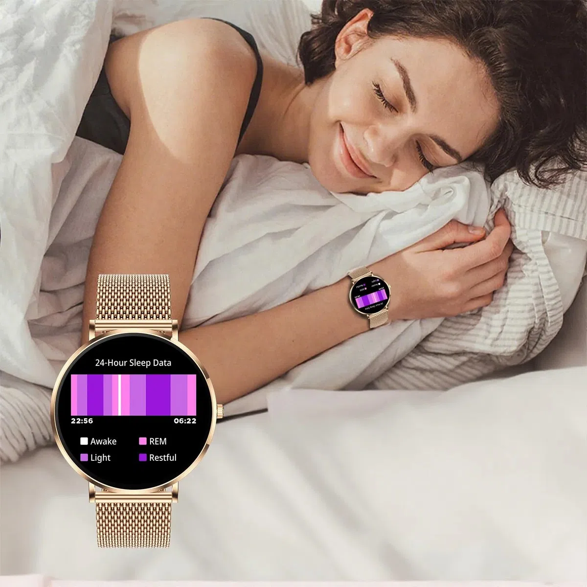 Meacode Smart Watches for Women(Or Rose)