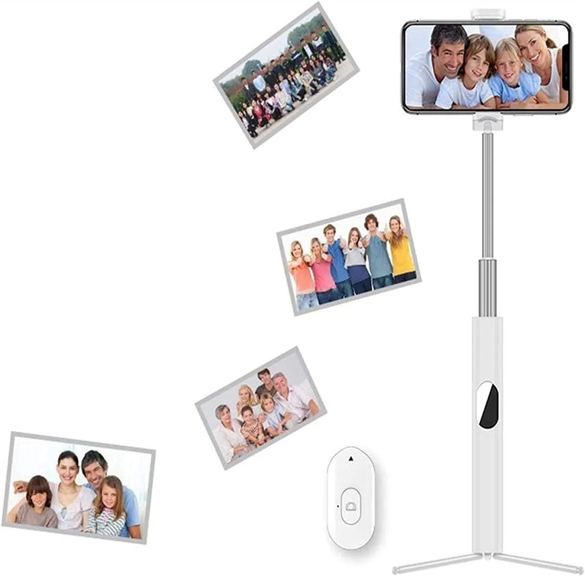 Perche à Selfie 25", trépied Bluetooth Extensible avec télécommande sans Fil for Autres Smartphones de 4,7" à 6,5"