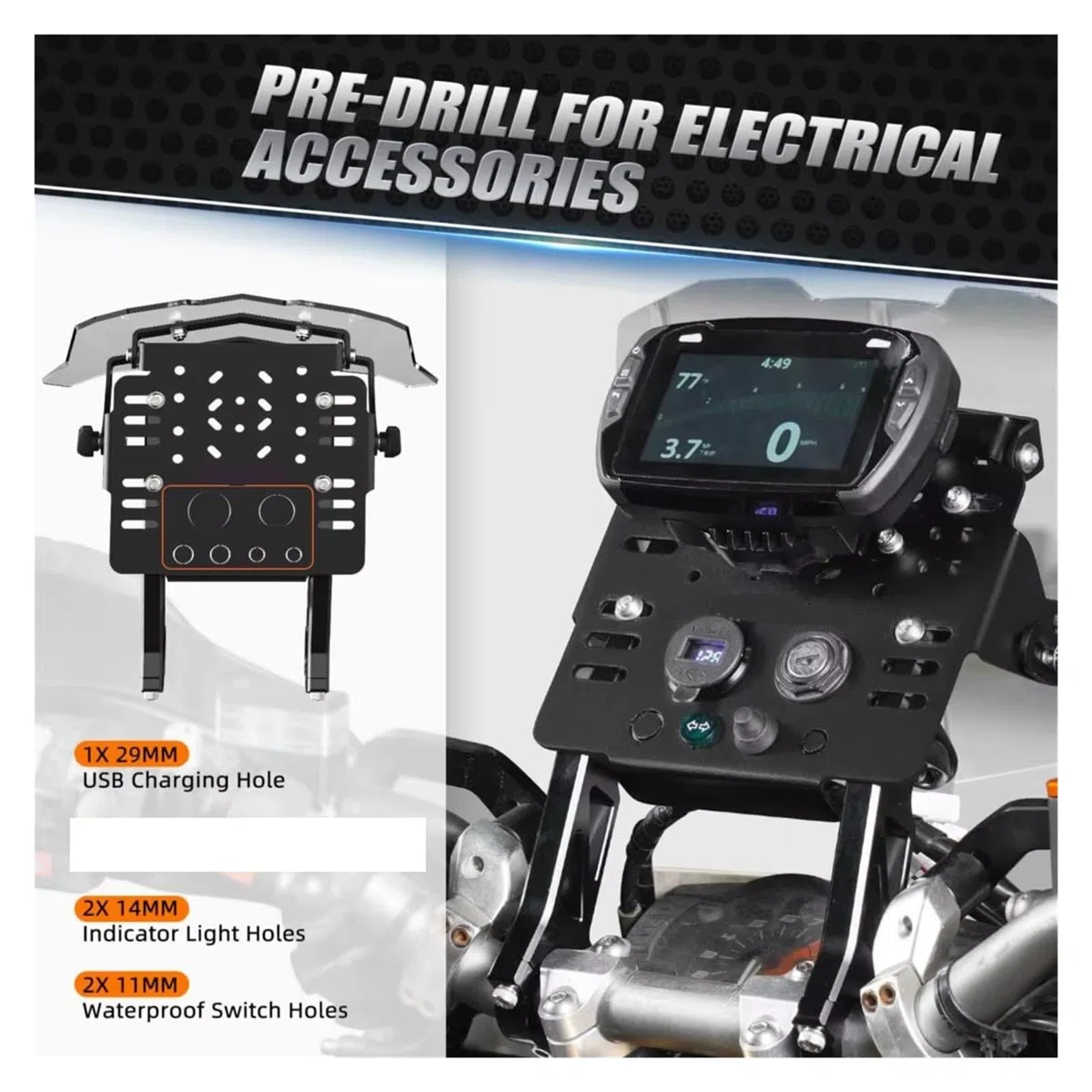 pour TC/Te/FC/FE/TX/FX 125-501 2014-2024 Support De Montage GPS Kit Carénage Support Guidon Moto GPS