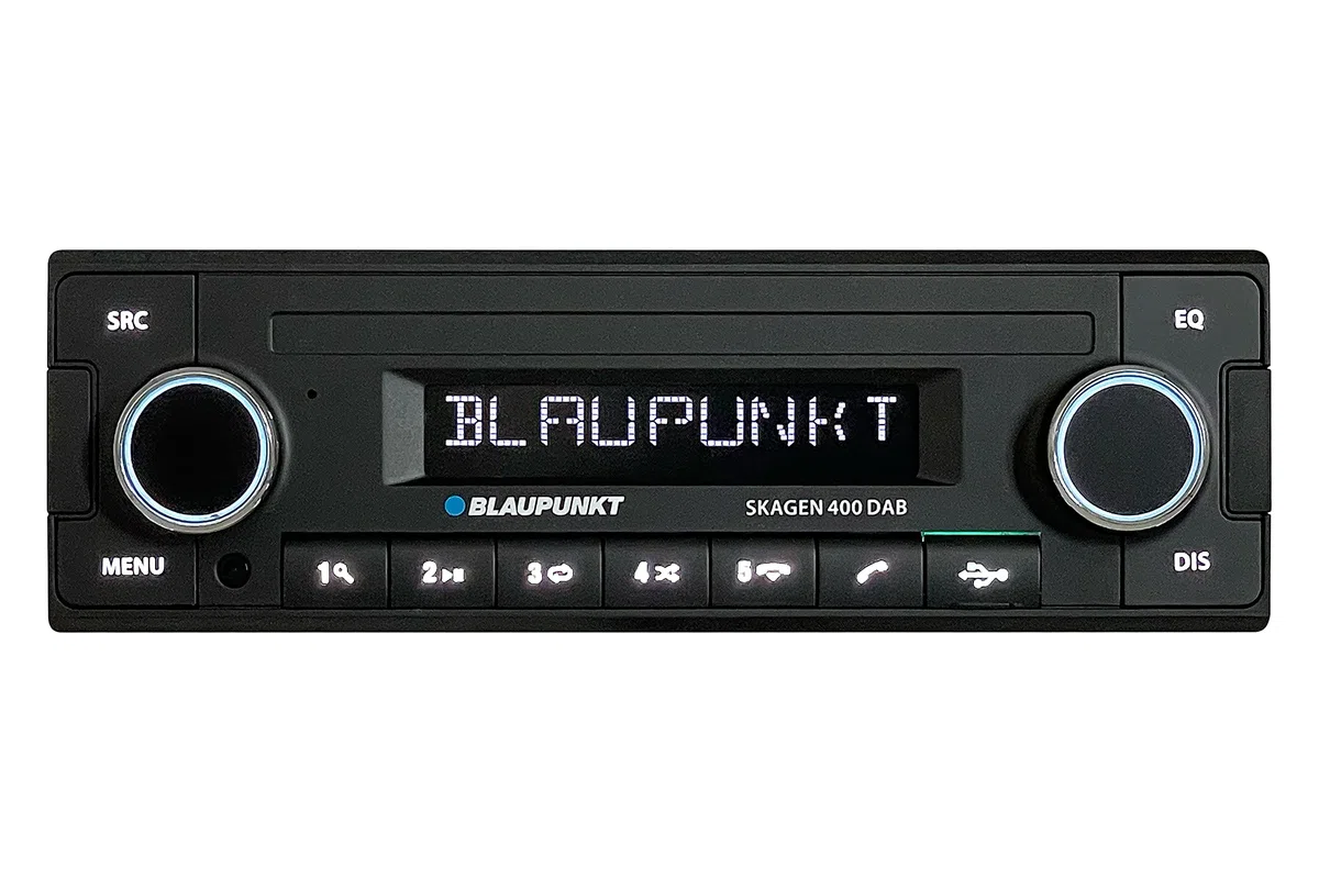 Blaupunkt Skagen 400 Dab, 1-DIN autoradio, Dab+, Bluetooth, kit Mains Libres, USB, entrée auxiliaire, Commandes au Volant, Sortie subwoofer, 4x50 Watts, 12V