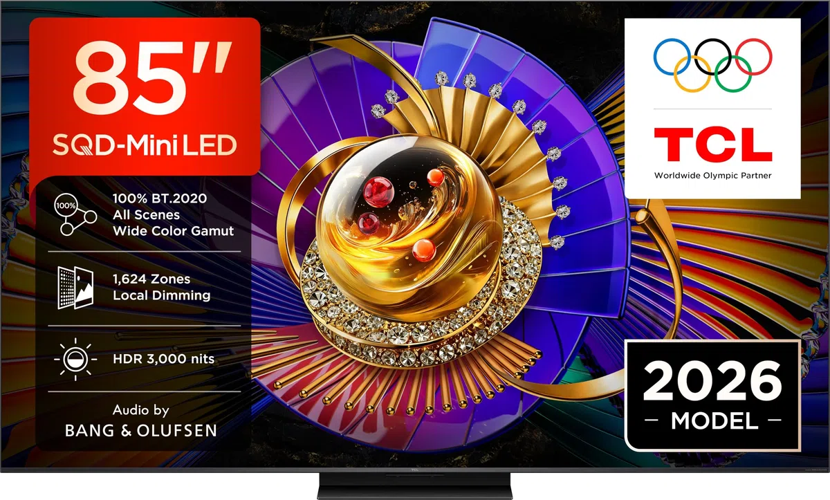 TCL 85C7L 85 pouces SQD-Mini LED 4K HDR10+ Smart TV, 3 000 Nits