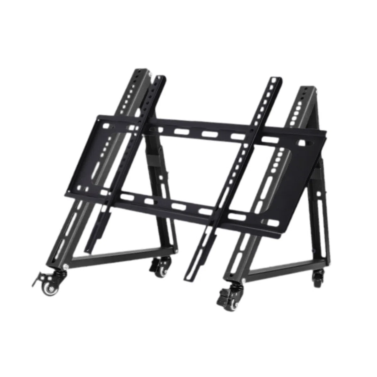 TABOJS Support TV Roulant réglable avec roulettes Profil Bas pour Une visualisation optimale Support TV Mobile Robuste pour Le Divertissement à Domicile Convient aux écrans Larges Solution