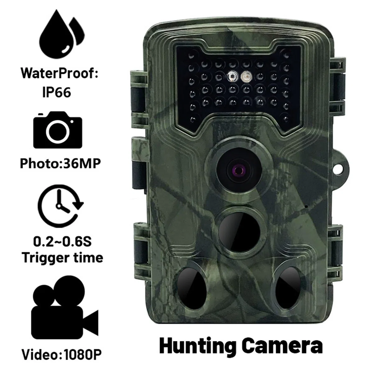 Caméra de Chasse et Surveillance la Faune, avec Vision Nocturne Induction Infrarouge