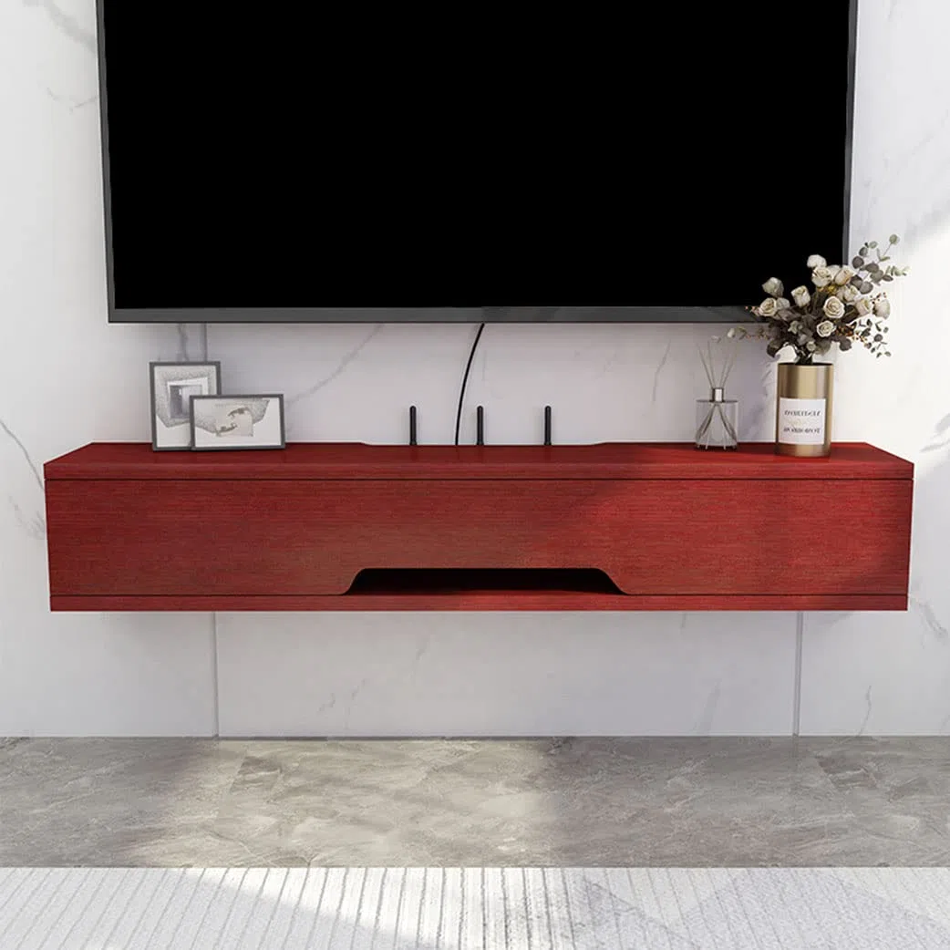 ZBZFGE Console multimédia Murale de 90 cm, Meuble TV Flottant, Centre de Divertissement, Armoire de Rangement élégante pour Salon, composant de Meuble TV Suspendu
