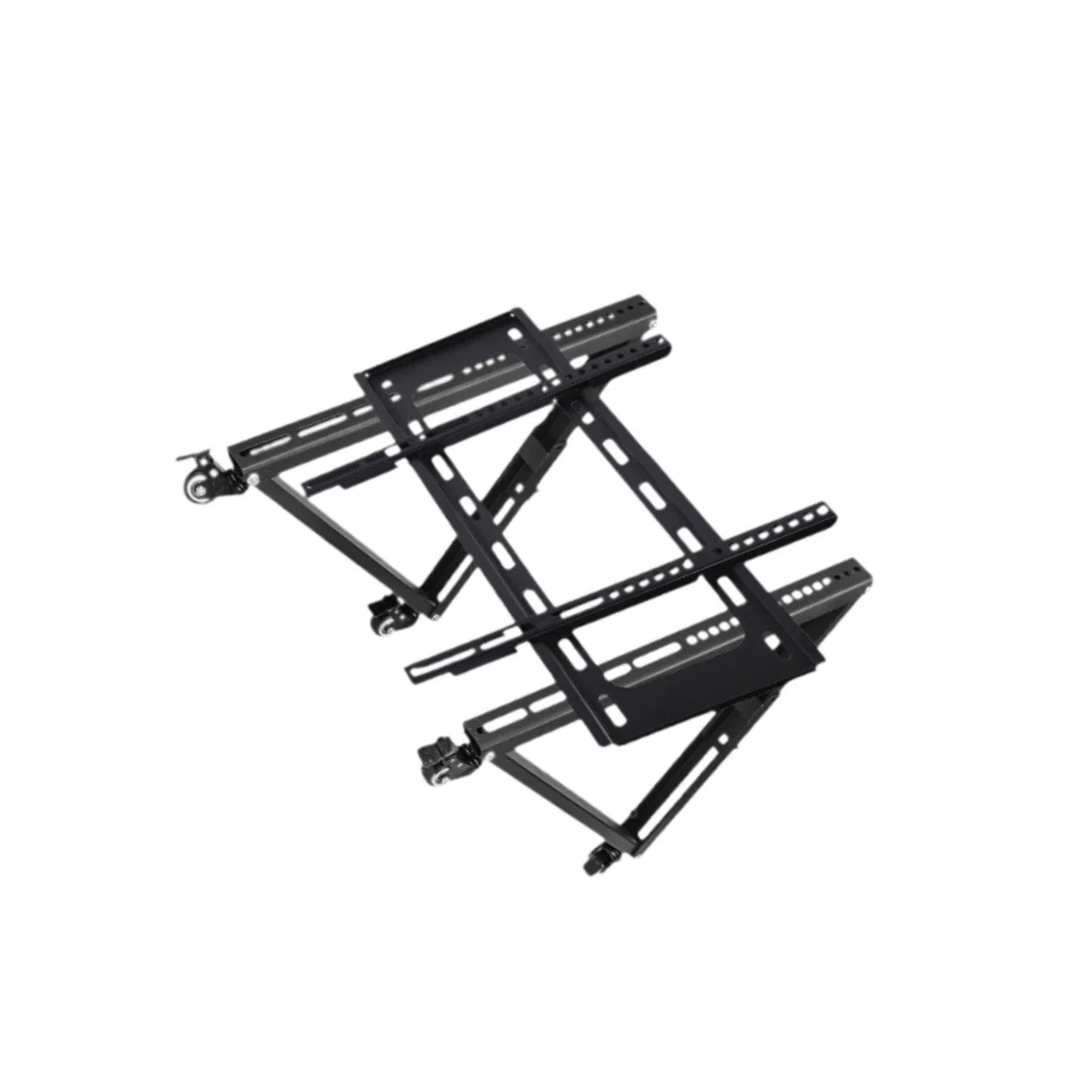 TABOJS Support TV Roulant réglable avec roulettes Profil Bas pour Une visualisation optimale Support TV Mobile Robuste pour Le Divertissement à Domicile Convient aux écrans Larges Solution