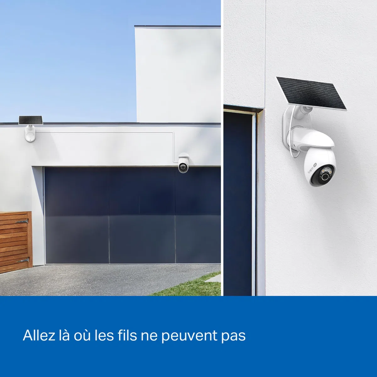 Tapo KIT 8 caméras C660 Caméra de Surveillance WiFi extérieure avec Panneau Solaire 4K 8MP H500 Hub Intelligent pour la Maison