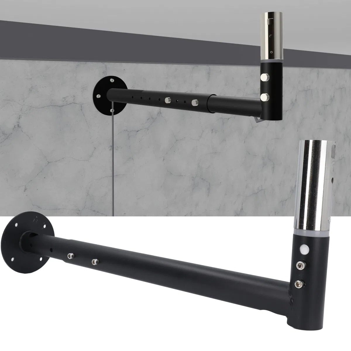 Support pour kit de montage réglable avec adaptateur, kit de montage pour antenne satellite J-Pole, mât Internet par satellite pour montage sur toit ou mur