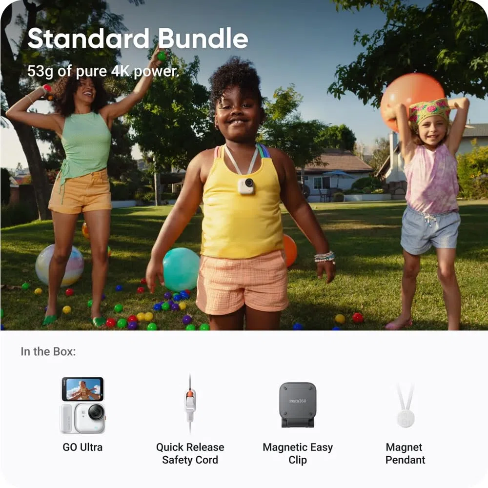 Insta360 Ensemble GO Ultra Standard (Blanc Arctique) + FlexiCare de 2 Ans