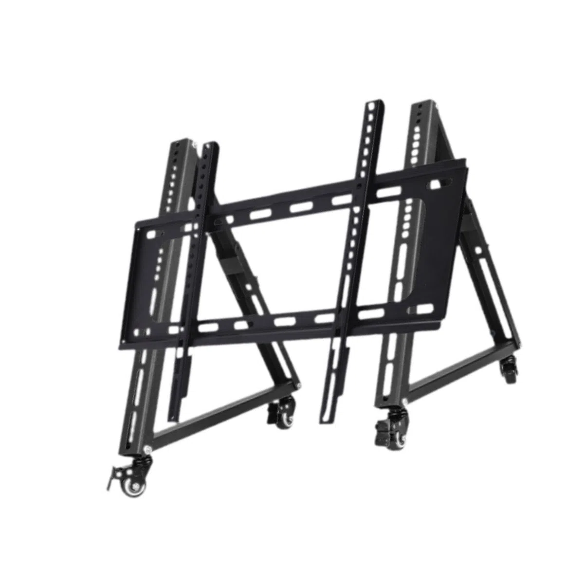 TABOJS Support TV Roulant réglable avec roulettes Profil Bas pour Une visualisation optimale Support TV Mobile Robuste pour Le Divertissement à Domicile Convient aux écrans Larges Solution