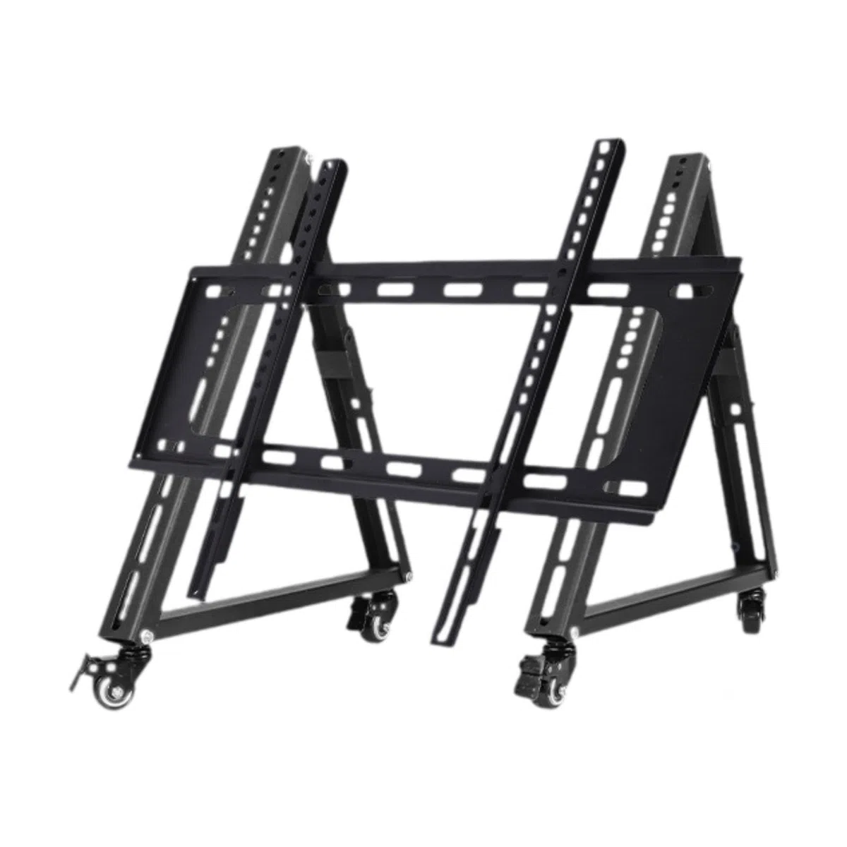 TABOJS Support TV Roulant réglable avec roulettes Profil Bas pour Une visualisation optimale Support TV Mobile Robuste pour Le Divertissement à Domicile Convient aux écrans Larges Solution