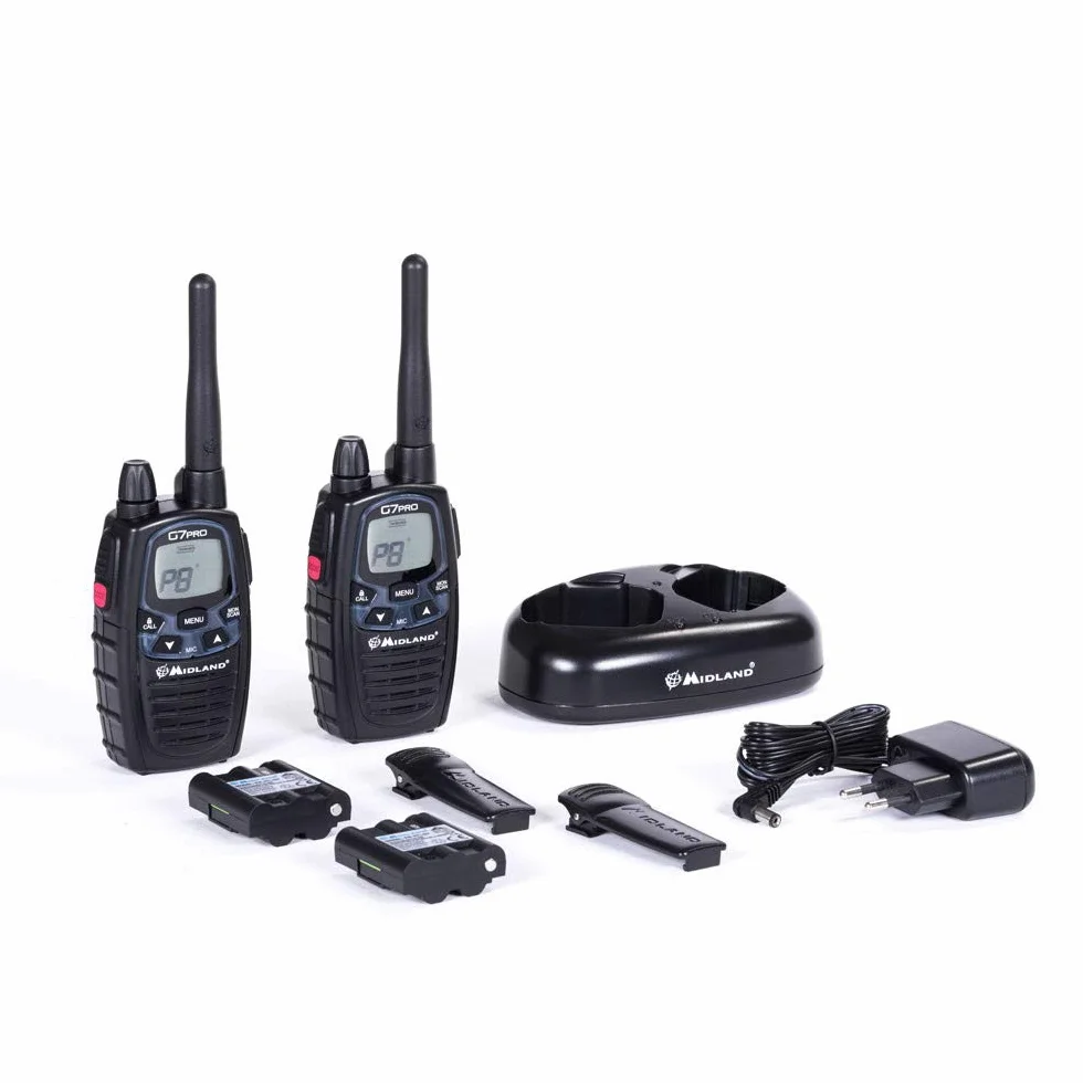 Midland C1090-G7 Pro Talkie Walkie Noir