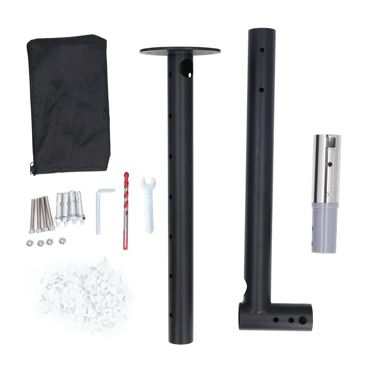 Support pour kit de montage réglable avec adaptateur, kit de montage pour antenne satellite J-Pole, mât Internet par satellite pour montage sur toit ou mur