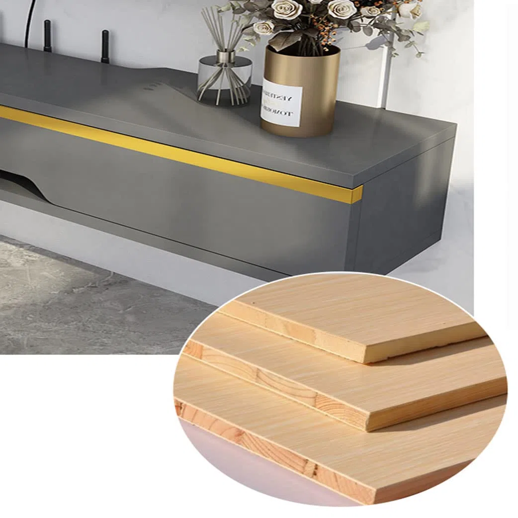 ZBZFGE Console multimédia Murale de 90 cm, Meuble TV Flottant, Centre de Divertissement, Armoire de Rangement élégante pour Salon, composant de Meuble TV Suspendu