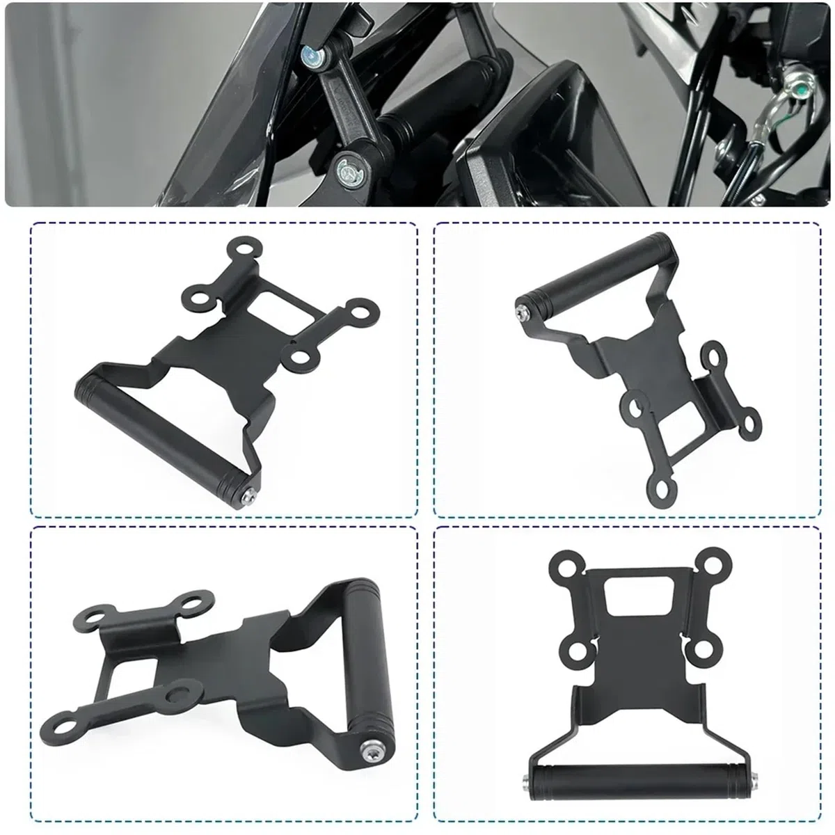 Support de Navigation Support téléphone Portable pour Voge DS525X 525DSX 2024 2025, Support Navigation GPS, Barre d'extension Support De Navigation GPS pour Moto(22mm Bar Support)