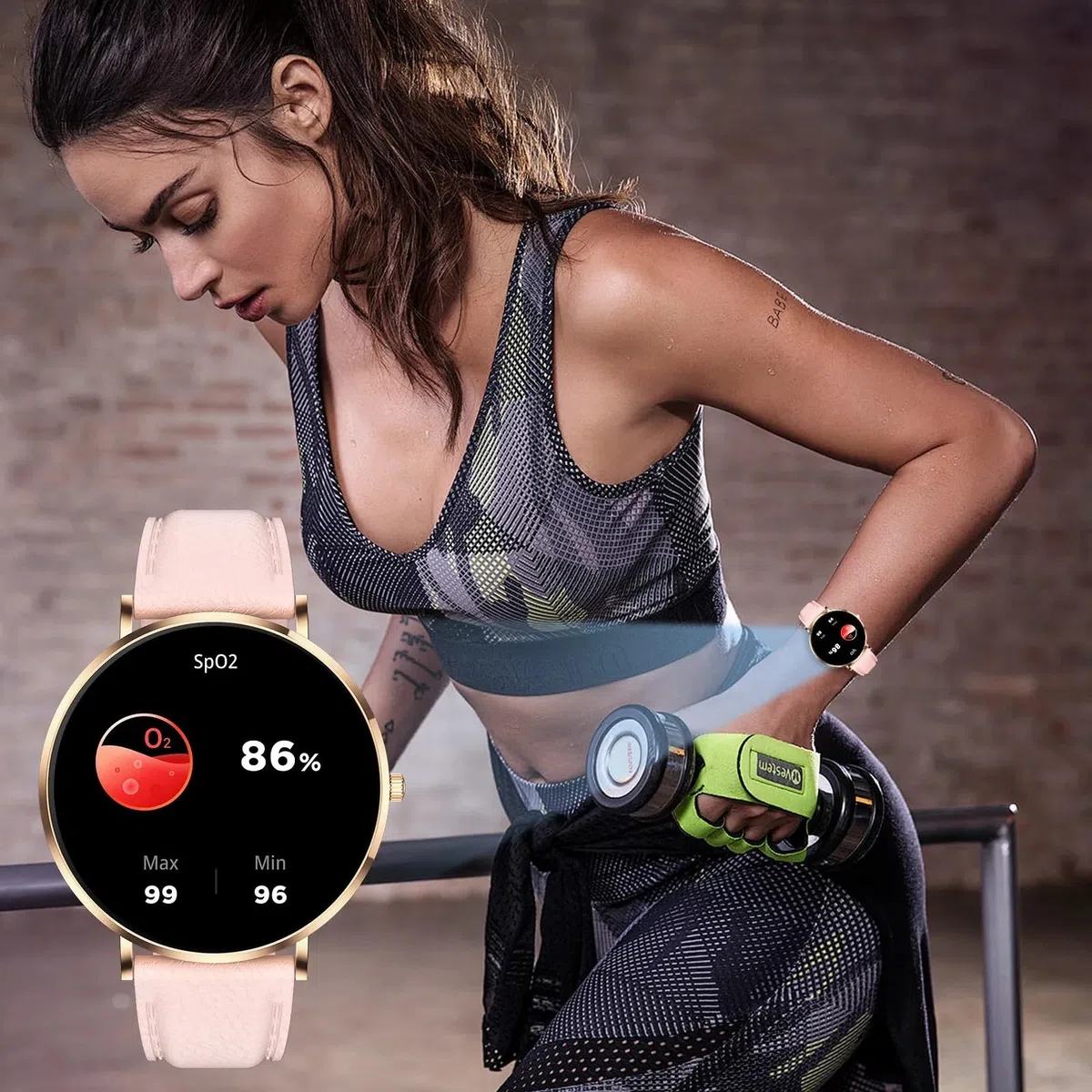 Meacode Smart Watches for Women(Or Rose)