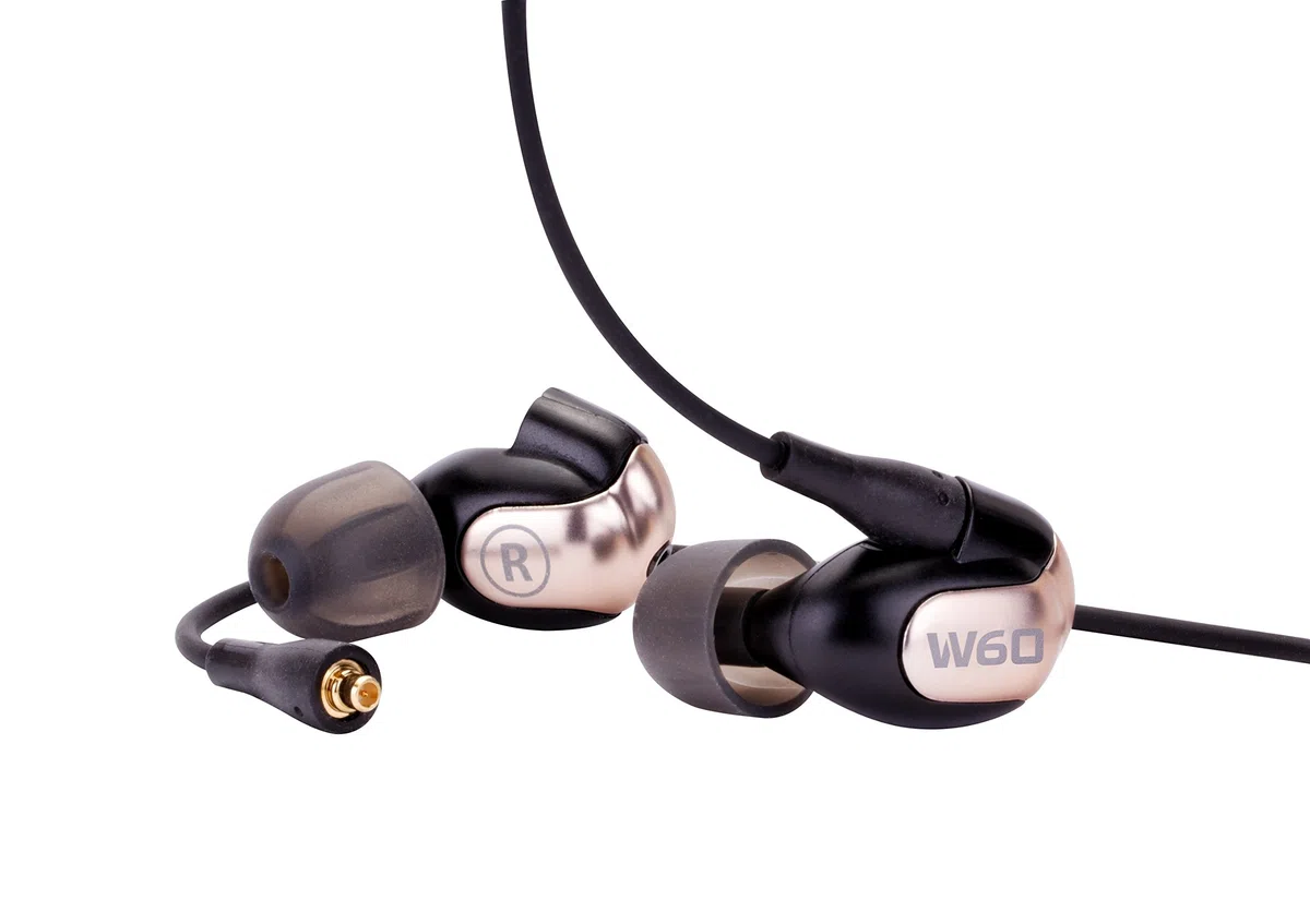 Westone W60 Écouteurs intra-auriculaires isolants avec six transducteurs à armature équilibrée incluant micro et télécommande iPhone
